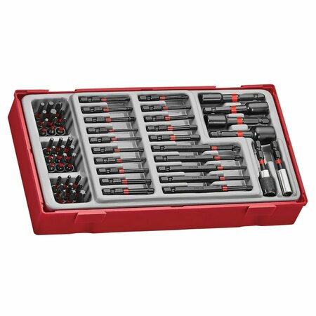 TENG TOOLS Impact Screwdriver Bits Set Including Nut Setters For Power Tools With 53 Pieces TTBS53